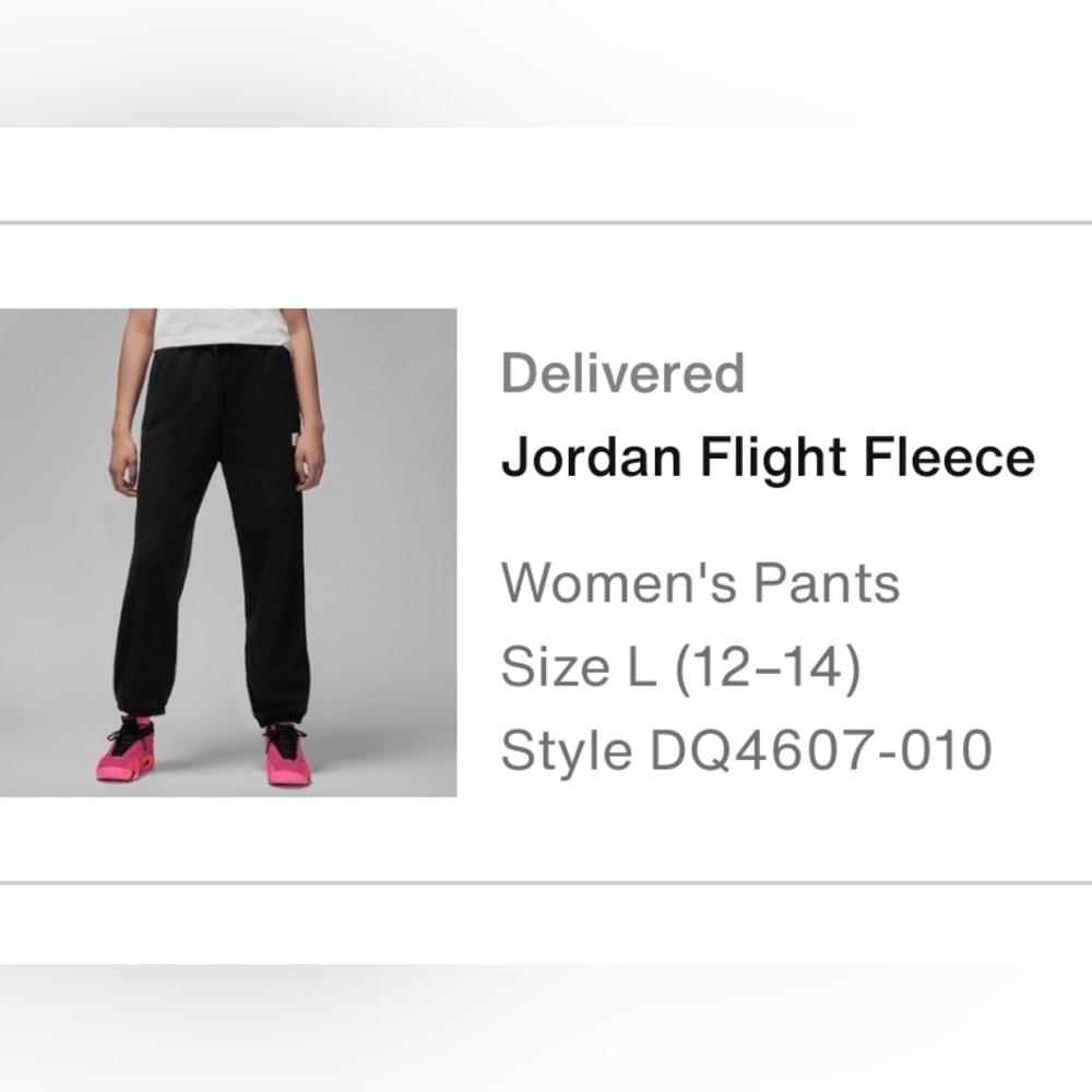 Jordan Pants Flight Fleece 100% Cotton New With Tags, Classic Jordan Sweatpants - Picture 4 of 10